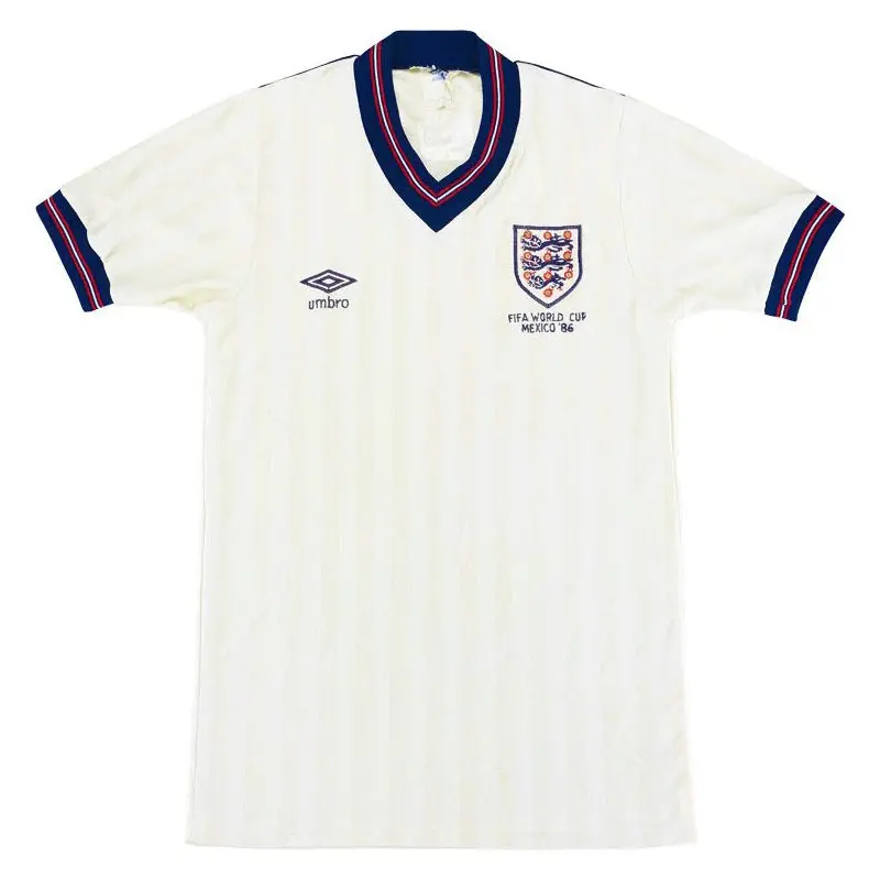 1986 england home shirt