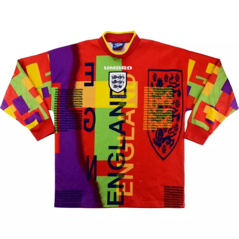 1996 england goalkeeper away shirt